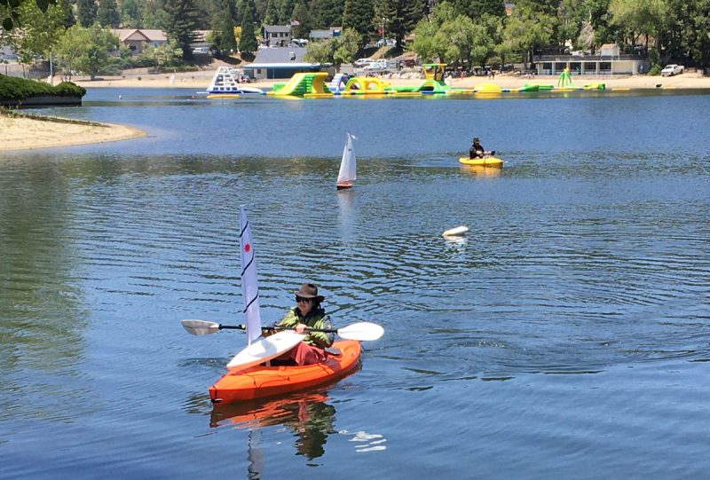 kayak with R/C Laser