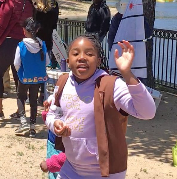 Girl Scout waves