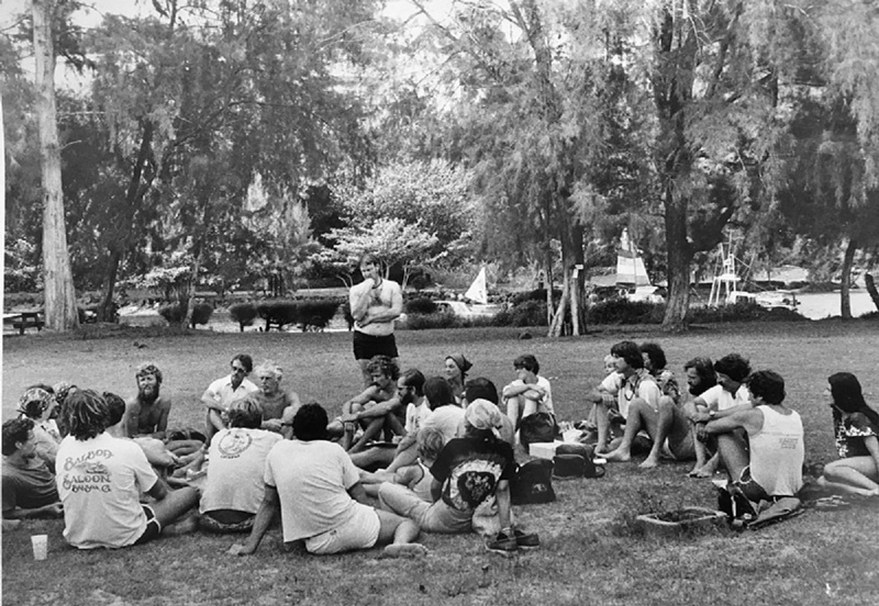 1978 skippers sitting on the grass