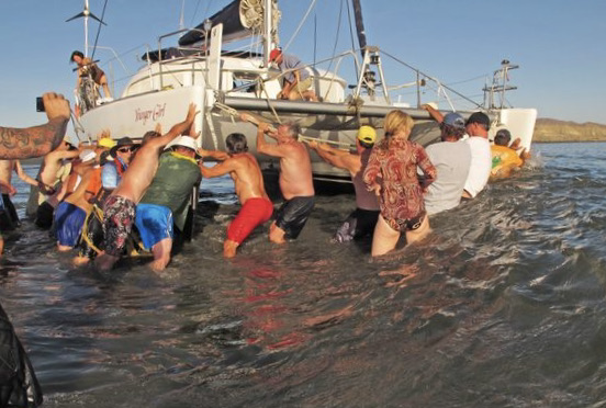 Anchoring in shallow water