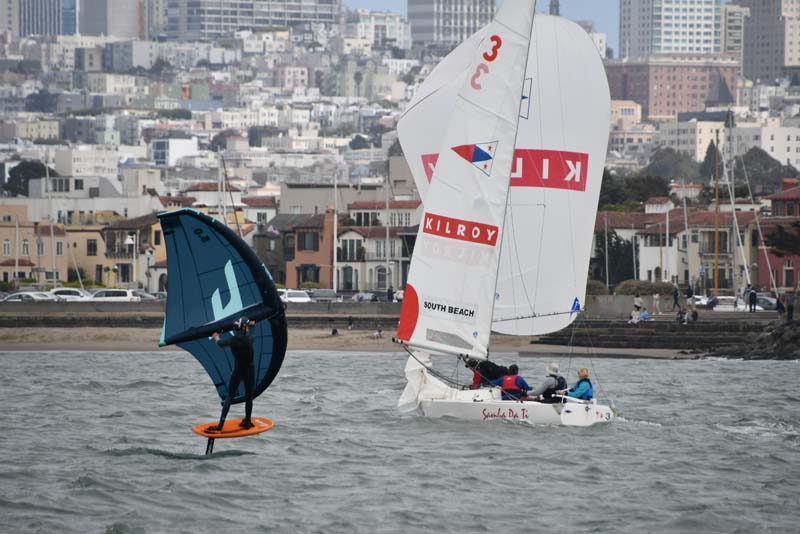 Kilroy Realty and US Sailing cleaning up the Bay.