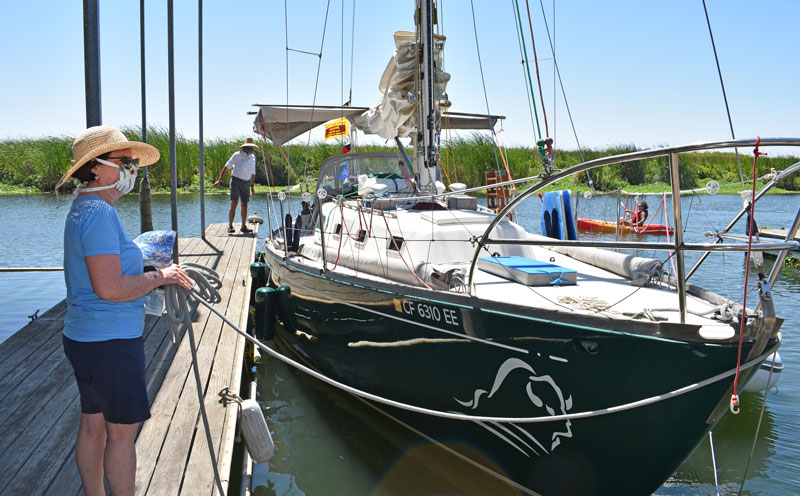 Green Buffalo at the dock