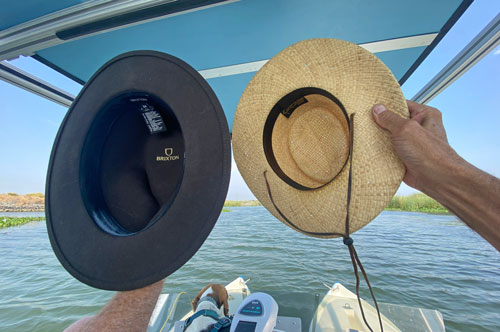 Hats as spinnakers