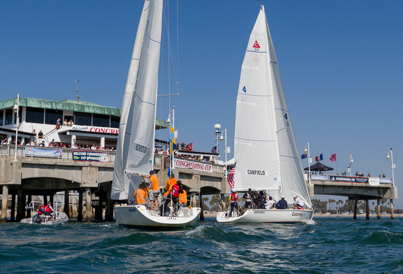 Catalina 37s off Belmont Pier