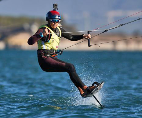 Daniela Moroz foiling at the Worlds