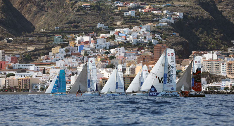 Mini Transat start in Las Palmas