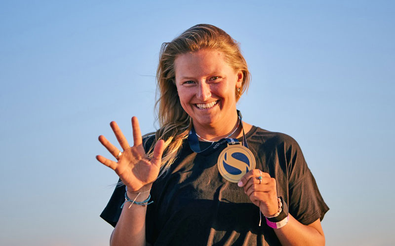 Daniela Moroz with medal