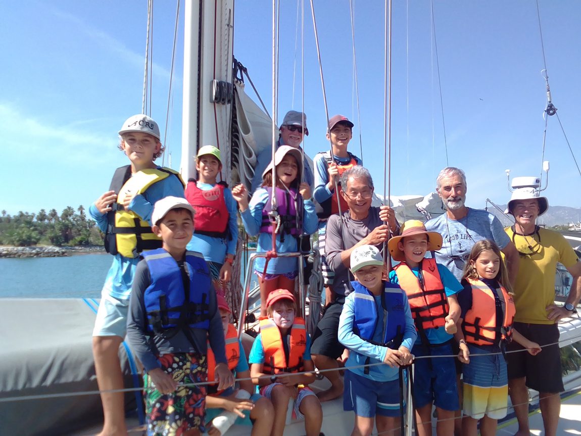 UpWind Sailing Kids aboard Flyer