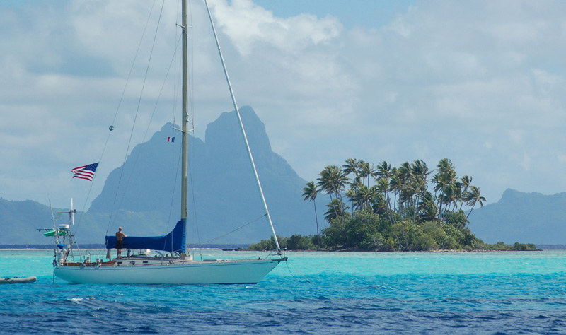 Anchored in Tahaa - Pacific Puddle Jump