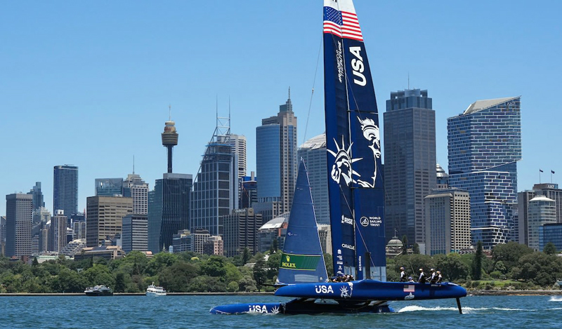 US SailGP cat in Sydney