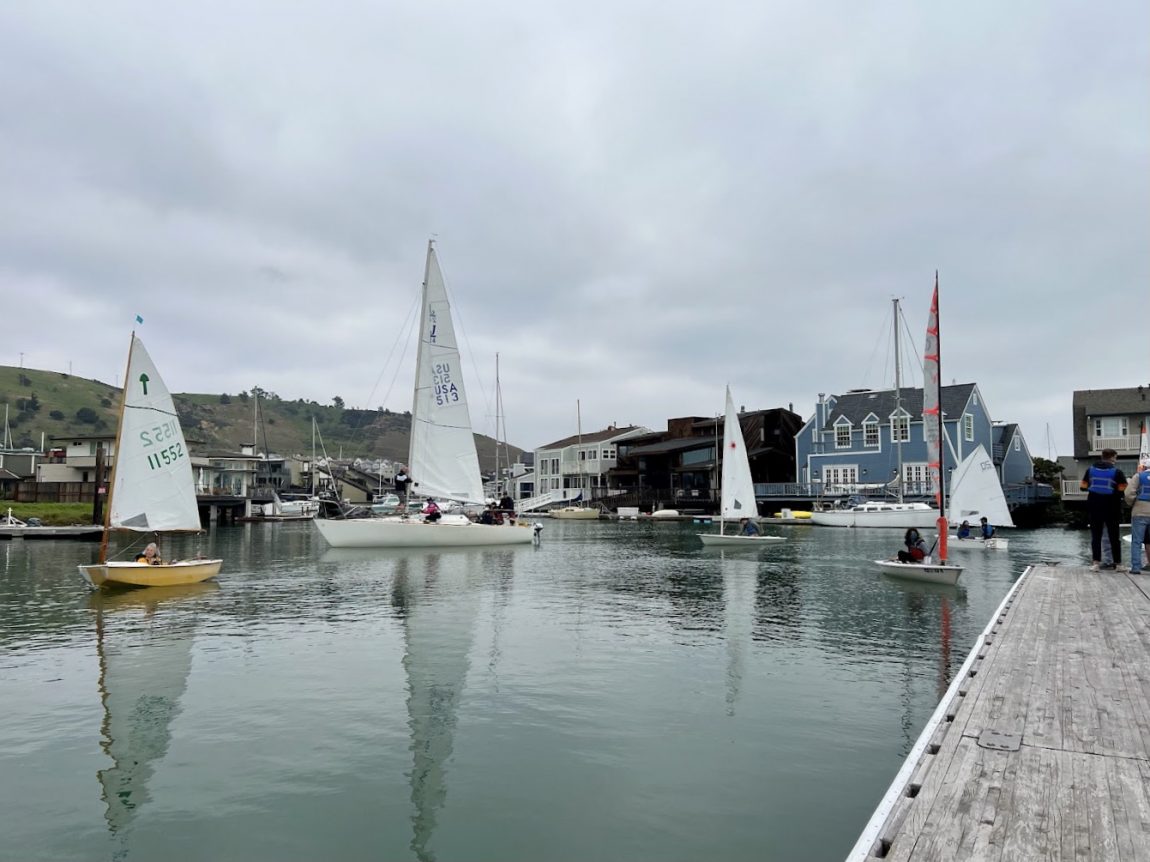 small boats on harbor