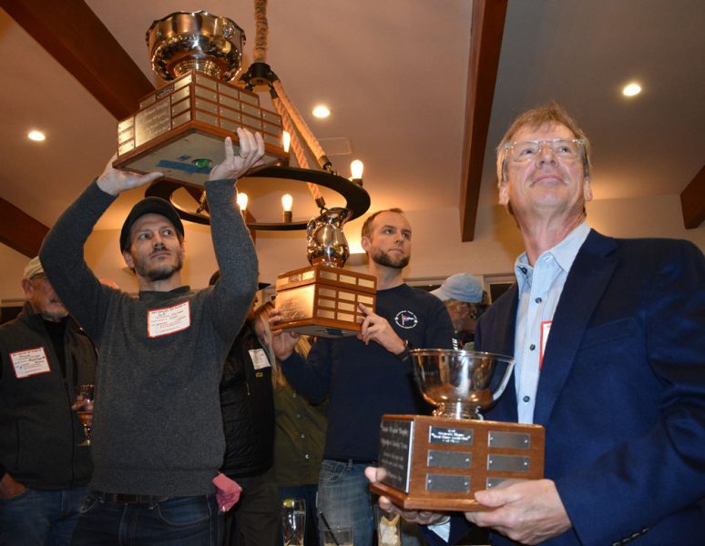 Wosser Trophies at Spring Crew List Party in 2020