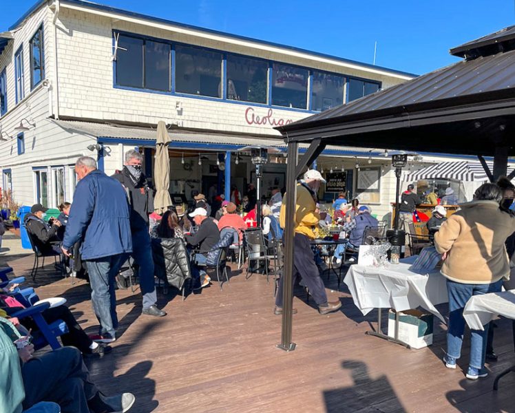 deck at Aeolian Yacht Club