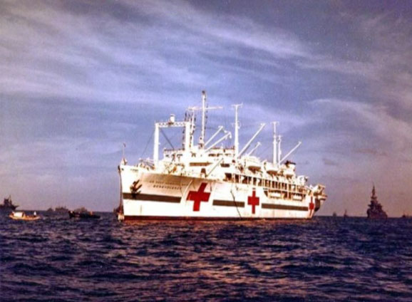 USS Benevolence in Bikini Lagoon