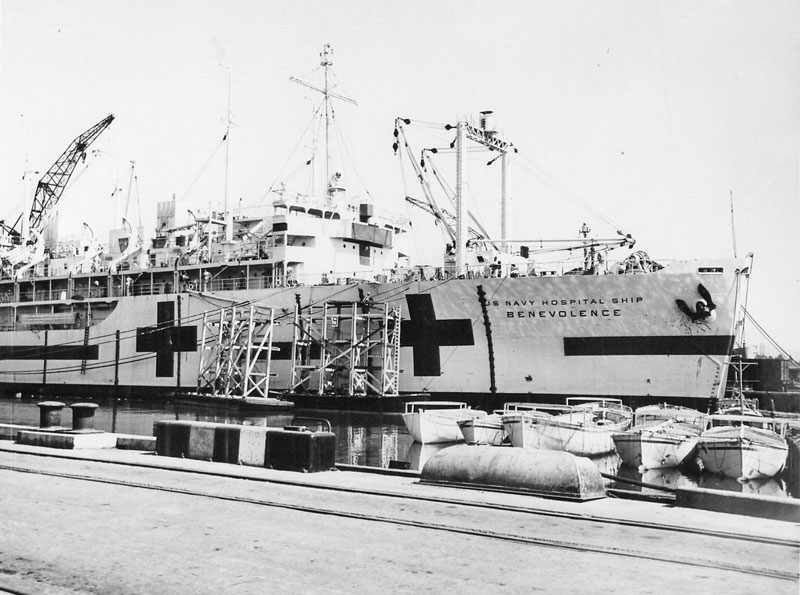 USS Benevolence docked at Mare Island