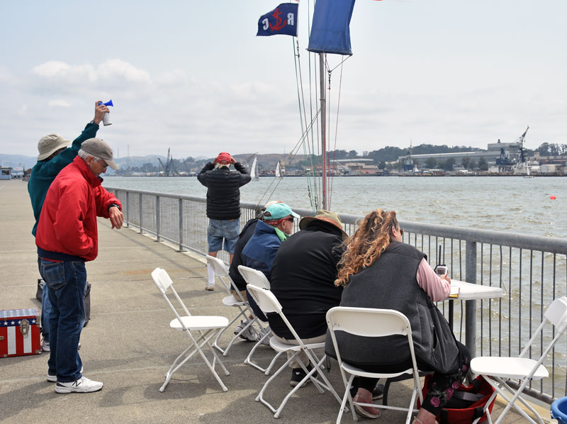 Vallejo race committee on shore