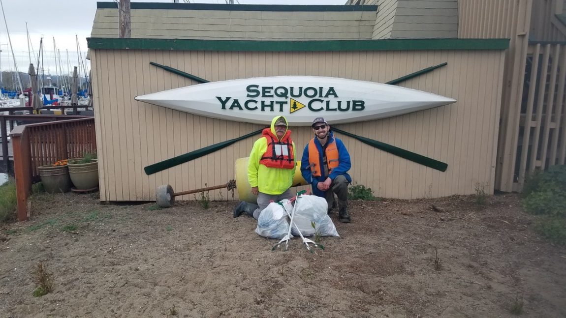 Cleaning up at Sequoia Yacht Club