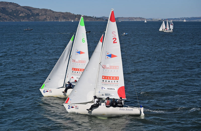 J/22s match racing