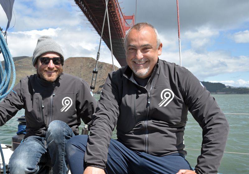 Jonathan and Marco under the Golden Gate Bridge