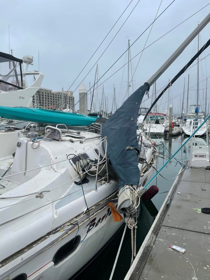 sailboat explosion damage