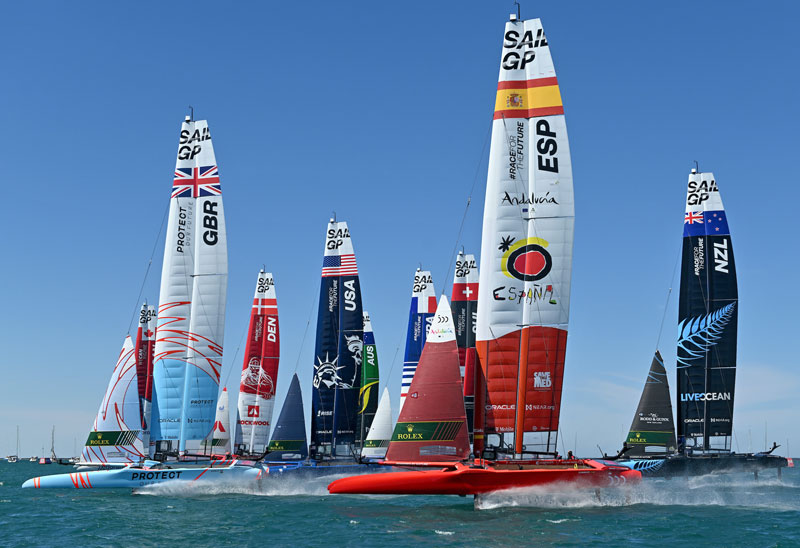 SailGP fleet start