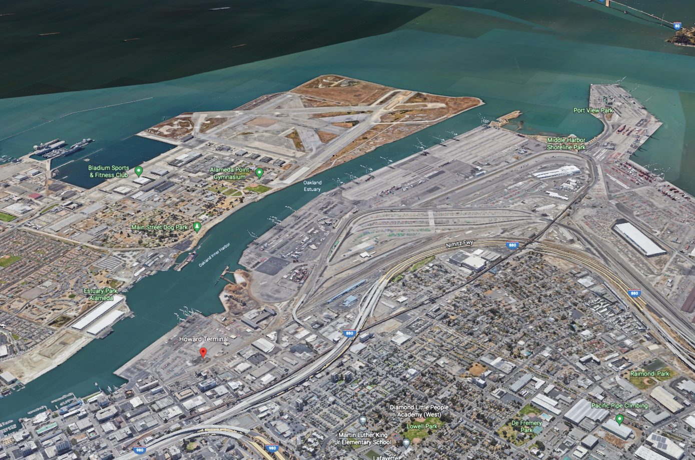 Oakland aerial view