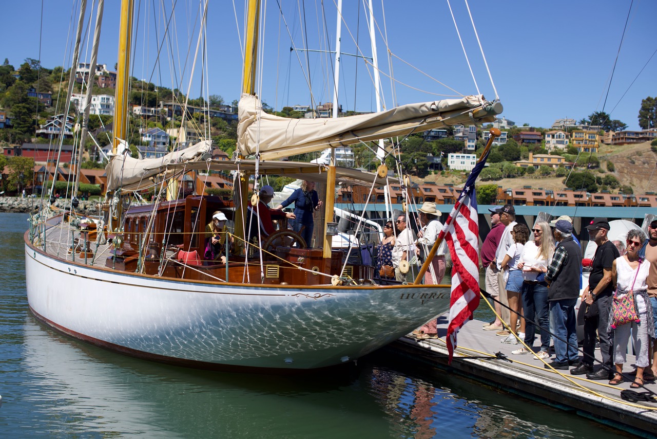 Wooden boat at dock