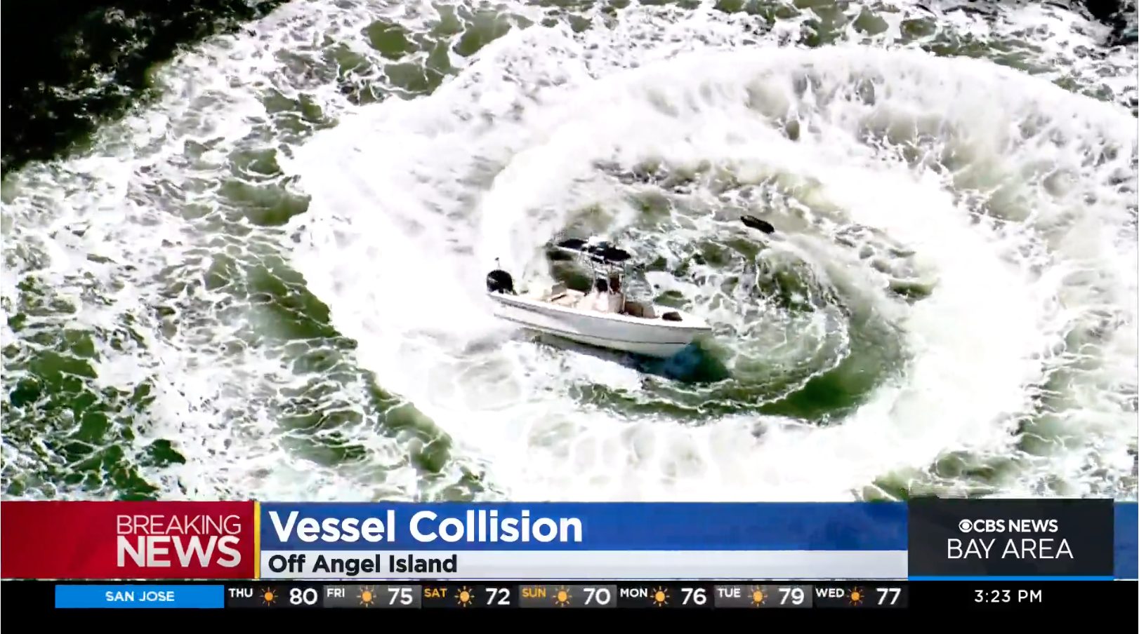 collision near Angel Island