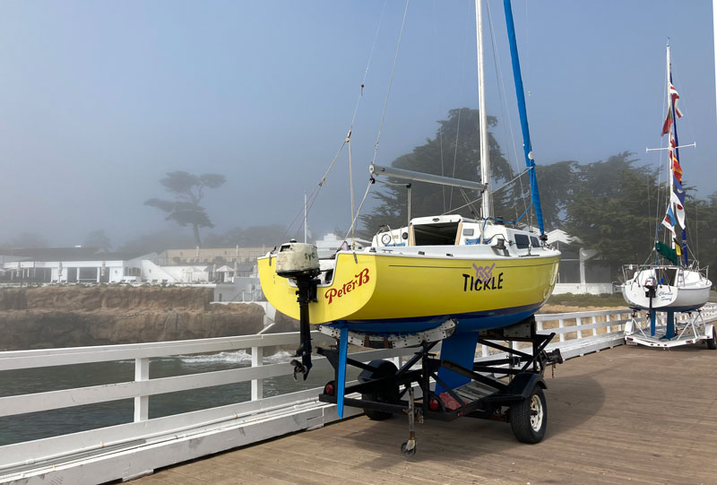 Santana 22s on pier