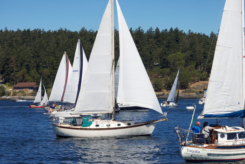 Cruising boats start