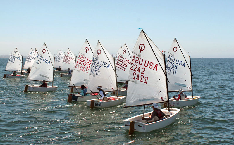 Optimist West Coast Championship Sailed on Lumpy Seas