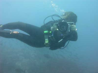 Diver in Mexico