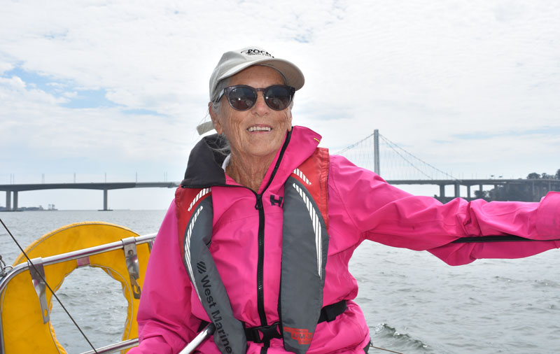 Sailing under the Bay Bridge