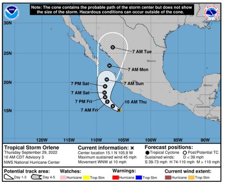 Tropical Storm Orlene