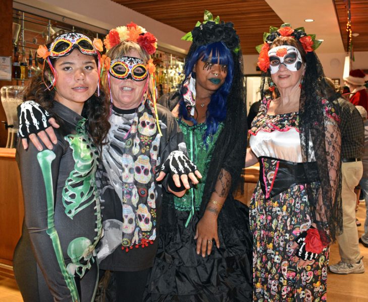 Four ladies in costume