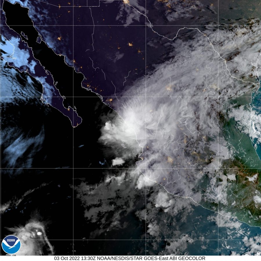 Hurricane Orlene sat image