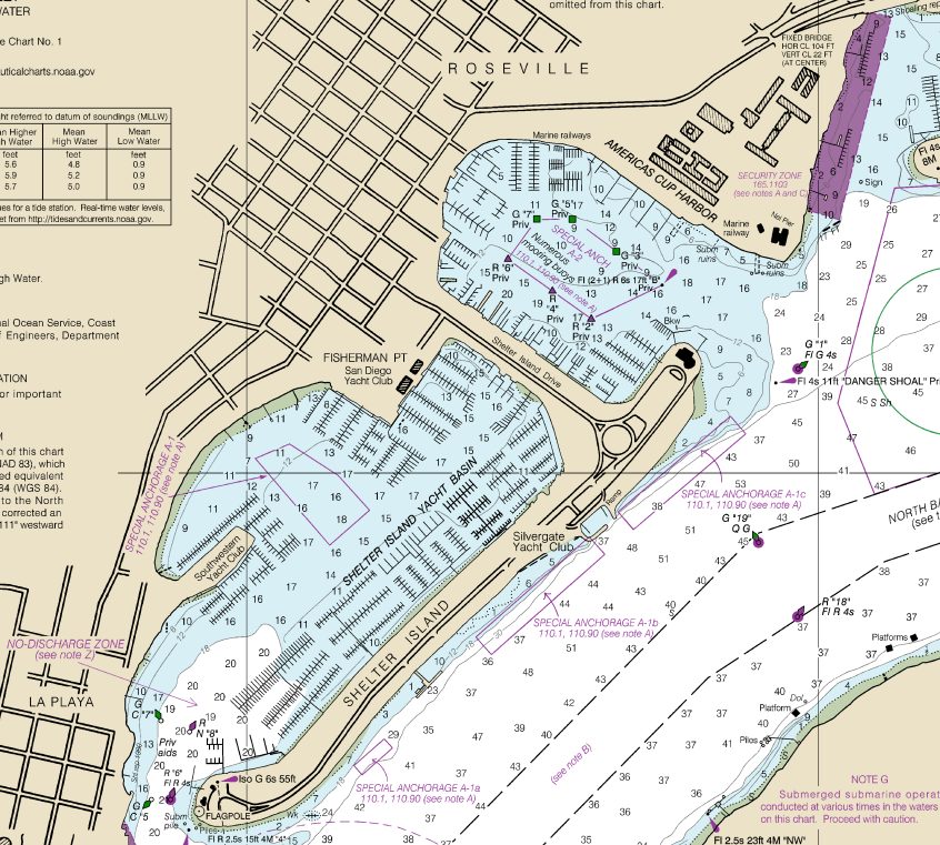 Coast Guard Survey area map