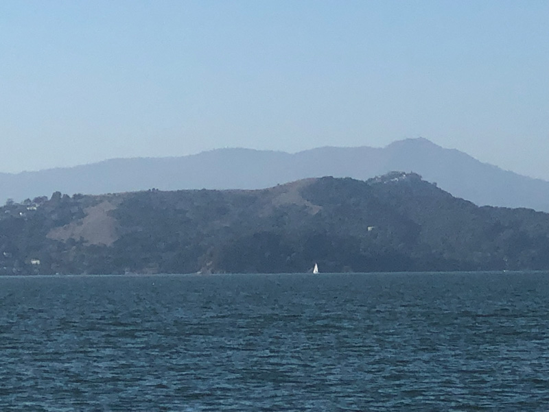 Mt. Tamalpais and daughter