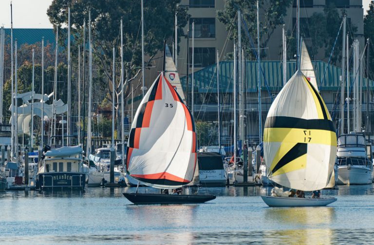 Columbia 5.5 Meter Sloops Race on the Estuary