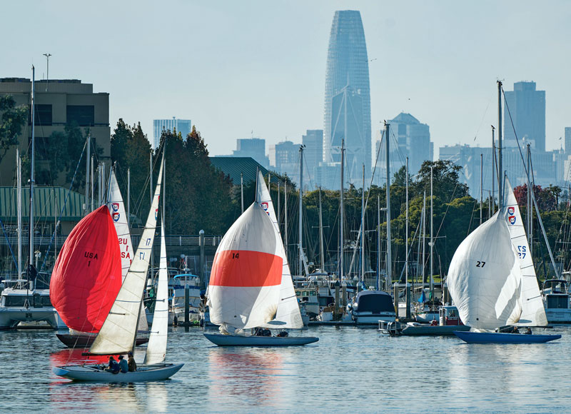 Spinnakers with Sales Force Tower