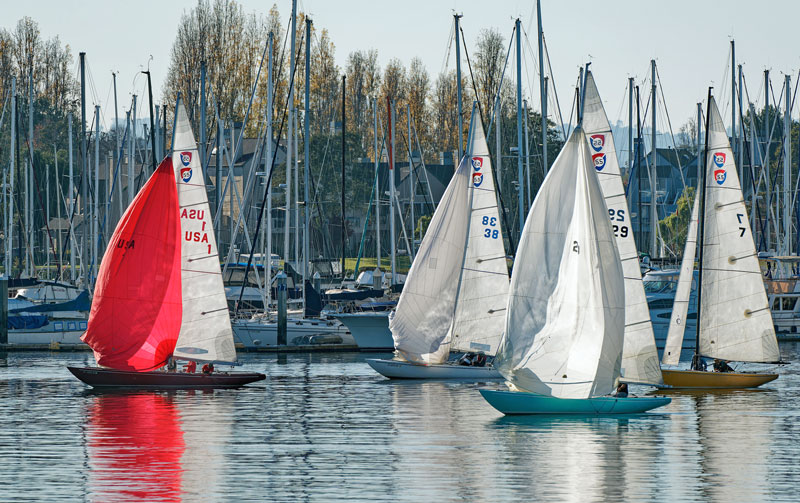 Spinnakers in light air