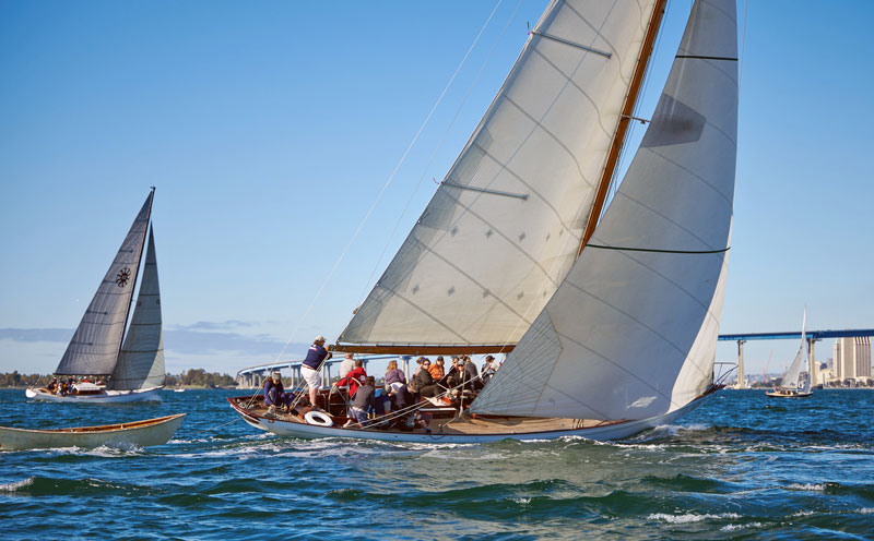 classic sailboats sailing - 10-meter