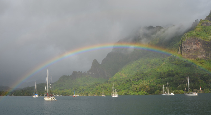 Pacific Puddle Jump Tahiti Rainbow