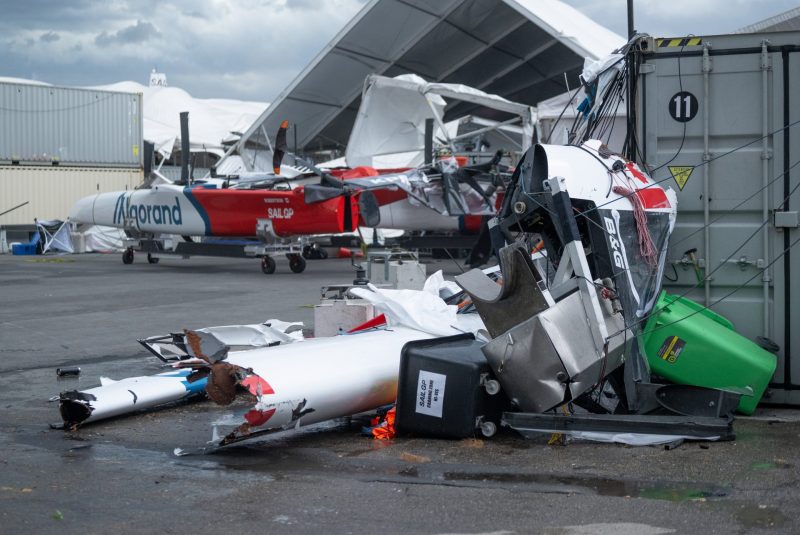 SailGP destruction in Sydney