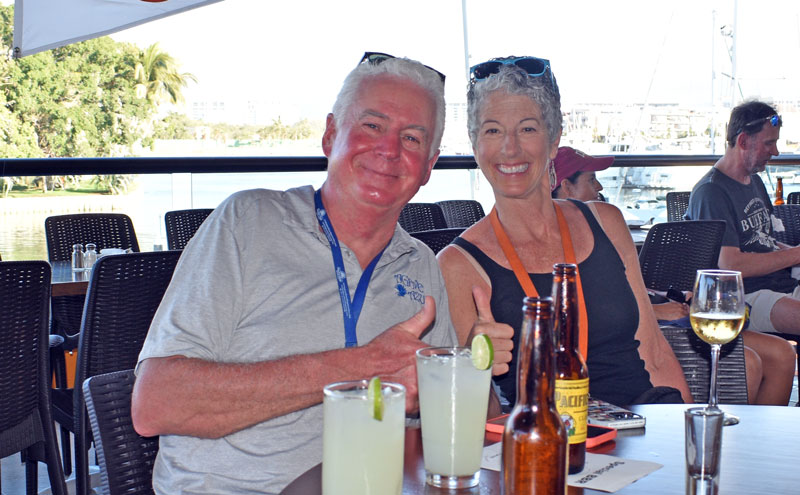 Mark and Patty Thompson at Vallarta YC