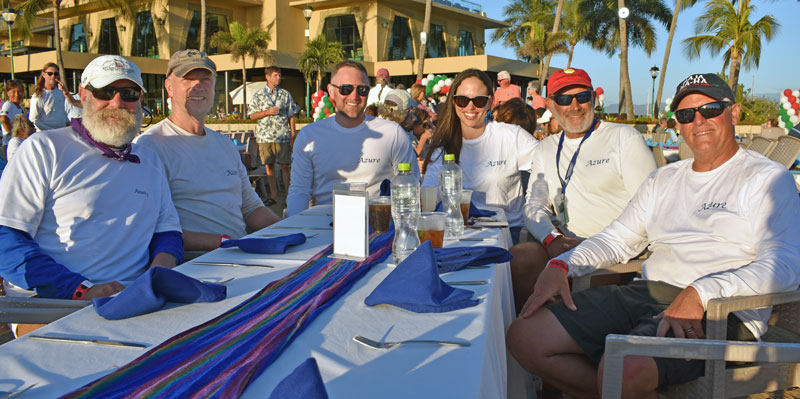 Azure crew at the awards banquet