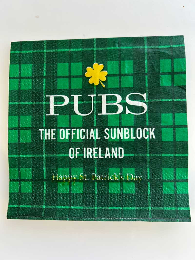 Pubs = Irish Sun Block