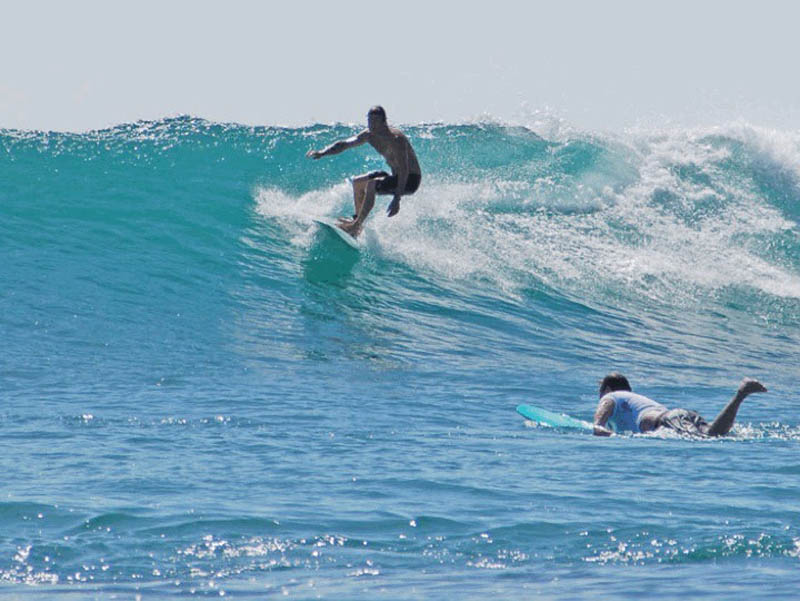 Surfs up at Bahia Santa Maria