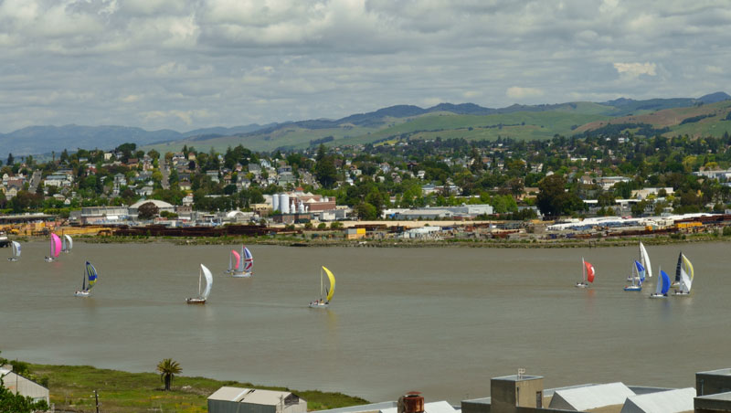 Aerial view of Mare Island Strait