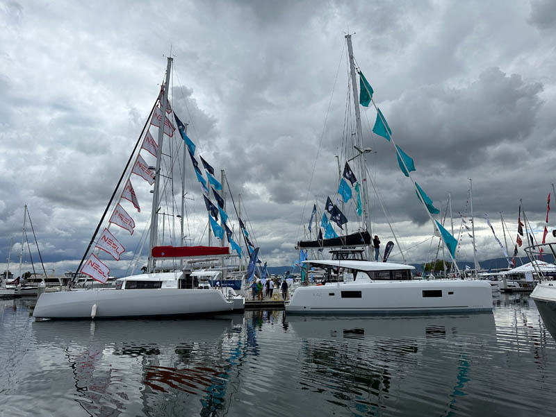 Boats on display